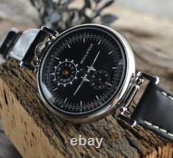 Montre Molniya Régulateur Mécanique PILOT Montre-bracelet Aviateur Russe Homme URSS Molnja