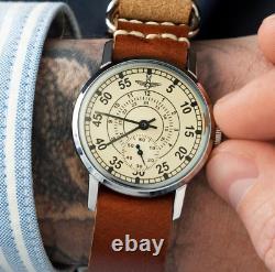 Montre Pobeda Aviateur Mécanique Soviétique Russe URSS Homme Militaire Vintage Rare 20