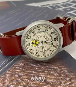 Montre Raketa Vintage Mécanique Radiation Militaire Poignet Russe Soviétique URSS Homme