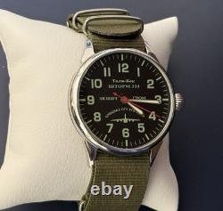 Montre Raketa Vintage Mécanique Tempête Aviateur URSS Russe Poignet Soviétique Homme