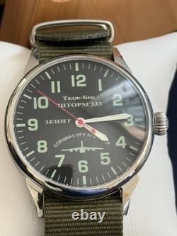 Montre Raketa Vintage Mécanique Tempête Aviateur URSS Russe Poignet Soviétique Homme
