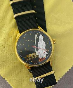 Montre Raketa Vintage Mécanique Vaisseau Spatial Buran URSS Russe Montre de Poignet Soviétique Pour Homme