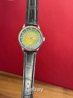 Montre Raketa automatique 24 h pour homme russe soviétique URSS Polar Day verte