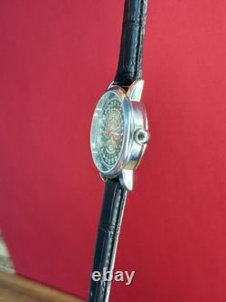 Montre Raketa automatique 24 h pour homme russe soviétique URSS Polar Day verte