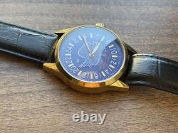 Montre Raketa mécanique 24h Antarctique russe jour homme soviétique rare URSS dorée