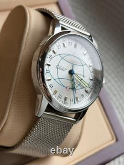 Montre Rakets 24h Mécanique Poignet Polar Argent Hommes NOUVEAU Russe Soviétique URSS Bracelet