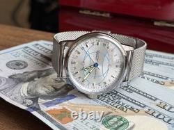 Montre Rakets 24h Mécanique Poignet Polar Argent Hommes NOUVEAU Russe Soviétique URSS Bracelet Montre Rakets 24h Mécanique Poignet Polar Argent Hommes NOUVEAU Russe Soviétique URSS Bracelet