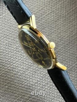 Montre Vintage Maçonnique Mécanique Poljot URSS Russe Soviétique Deluxe Slim pour Homme