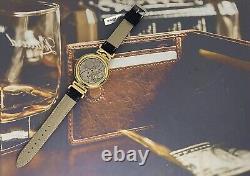 Montre Vintage Molniya mécanique soviétique russe de l'URSS Molnija pour homme avec bracelet en cuir