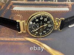 Montre Vintage Molniya mécanique soviétique russe de l'URSS Molnija pour homme avec bracelet en cuir