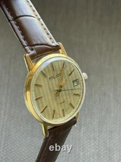 Montre Vintage Poljot Mécanique Date URSS Russe Soviétique Deluxe pour Homme 2614 Rare