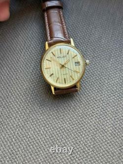 Montre Vintage Poljot Mécanique Date URSS Russe Soviétique Deluxe pour Homme 2614 Rare