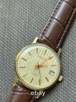 Montre Vintage Poljot Mécanique Date URSS Russe Soviétique Deluxe pour Homme 2614 Rare