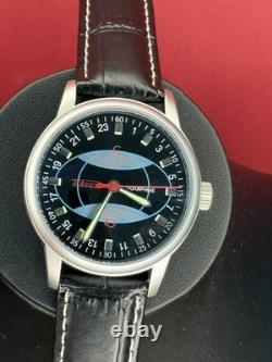 Montre Vintage Raketa 24h Automatique Poignet Homme Russe Soviétique URSS Bracelet Polaire