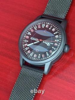 Montre Vintage Raketa 24h Automatique Poignet Homme Russe Soviétique URSS Jour Polaire