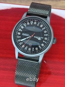 Montre Vintage Raketa 24h Automatique Poignet Homme Russe Soviétique URSS Jour Polaire