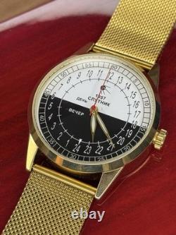 Montre Vintage Raketa 24h Automatique Poignet Homme Russe Soviétique URSS Sputnik Jour