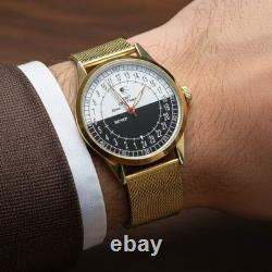 Montre Vintage Raketa 24h Automatique Poignet Homme Russe Soviétique URSS Sputnik Jour