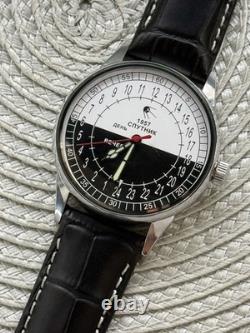 Montre Vintage Raketa 24h Mécanique Poignet Homme Soviétique URSS Jour Polaire Russe Rare