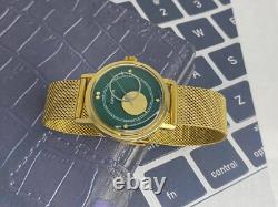 Montre Vintage Raketa Mécanique Lune Soleil Copernic Soviétique URSS Russe Homme Dorée