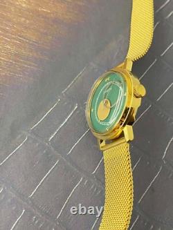 Montre Vintage Raketa Mécanique Lune Soleil Copernic Soviétique URSS Russe Homme Dorée