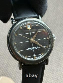 Montre Vintage Raketa Mécanique Poignet Homme Russe Soviétique URSS Jour Rare Ancienne