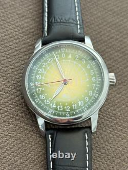 Montre Vintage Rakets 24h Automatique Poignet Polaire Homme Russe Soviétique URSS Jour Rare