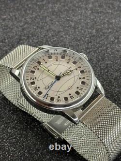 Montre Vintage Rakets 24h Mécanique Poignet Polar Homme Russe Soviétique URSS Bracelet Montre Vintage Rakets 24h Mécanique Poignet Polar Homme Russe Soviétique URSS Bracelet
