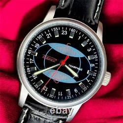 Montre Vintage Rakets 24h Mécanique Poignet Polar Hommes Russe Soviétique URSS Bracelet