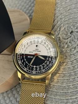 Montre automatique pour homme Raketa 24H vintage USSR cadran Nuit-Jour Sputnik russe