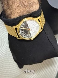 Montre automatique pour homme Raketa 24H vintage USSR cadran Nuit-Jour Sputnik russe
