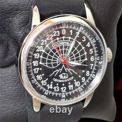 Montre automatique vintage Raketa 24H pour homme, expédition polaire soviétique URSS russe