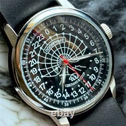 Montre automatique vintage Raketa 24H pour homme, expédition polaire soviétique URSS russe