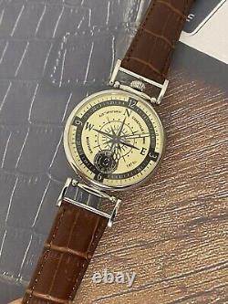 Montre boussole mécanique Vintage Molniya pour homme de l'URSS soviétique russe avec bracelet Nato