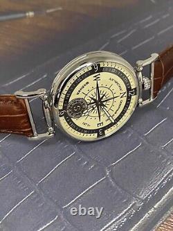 Montre boussole mécanique Vintage Molniya pour homme de l'URSS soviétique russe avec bracelet Nato