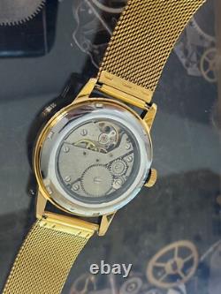 Montre-bracelet mécanique 24h pour homme, russe soviétique URSS Polar Golden Raketa  
 <br/>	
