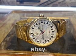 Montre-bracelet mécanique 24h pour homme, russe soviétique URSS Polar Golden Raketa<br/>