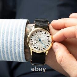 Montre-bracelet mécanique russe soviétique vintage Raketa 24h Polaire pour hommes de l'URSS, rare