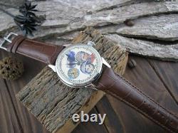 Montre-bracelet mécanique russe vintage Molnija URSS 18 rubis pour homme.