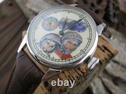 Montre-bracelet mécanique russe vintage Molnija URSS 18 rubis pour homme.