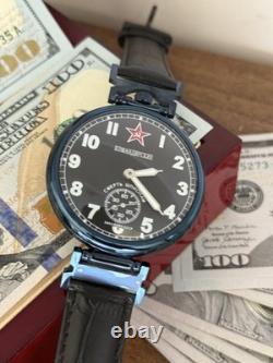 Montre-bracelet mécanique soviétique pour homme Molniya Commandant, étoile russe, URSS