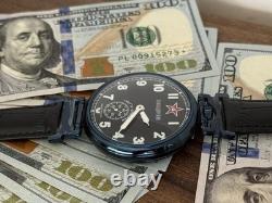 Montre-bracelet mécanique soviétique pour homme Molniya Commandant, étoile russe, URSS