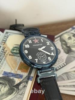 Montre-bracelet mécanique soviétique pour homme Molniya Commandant, étoile russe, URSS