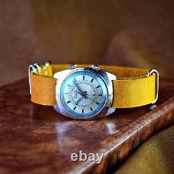 Montre-bracelet soviétique POLJOT avec alarme, montre mécanique russe vintage de l'URSS.