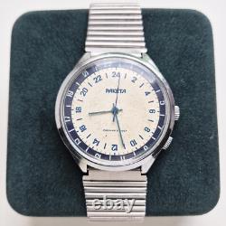 Montre-bracelet soviétique RAKETA vintage 24 heures Pôle Antarctique URSS 2623. H