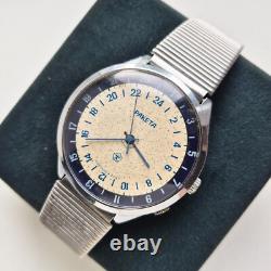 Montre-bracelet soviétique RAKETA vintage 24 heures Pôle Antarctique URSS 2623. H