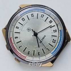 Montre-bracelet soviétique russe RAKETA vintage 24 HEURES POLAIRE ANTARCTIQUE URSS 2623H