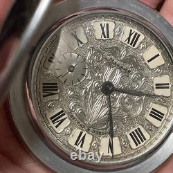 Montre de poche MOLNIJA vintage russe soviétique URSS 1941-45 drapeau CCCP Seconde Guerre mondiale