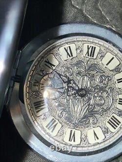 Montre de poche MOLNIJA vintage soviétique russe URSS 1941-45 drapeau CCCP WW2 excellente