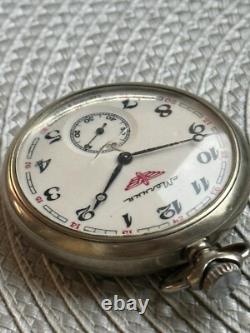 Montre de poche vintage Molniya mécanique navire soviétique russe URSS rare ancienne